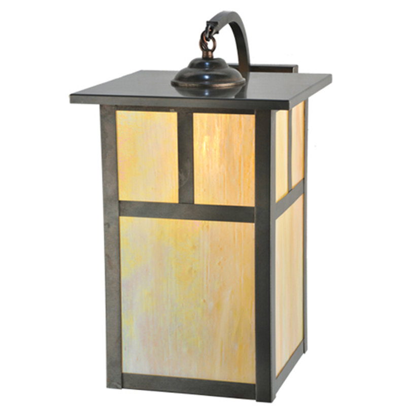 Hyde Park Rustic Copper Brown 1-Light Outdoor Lantern