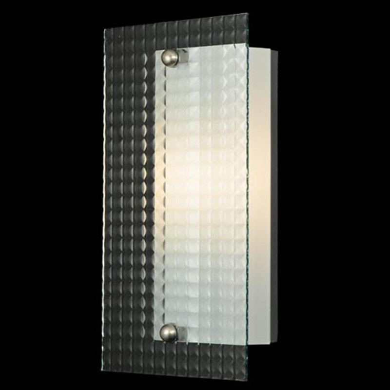 Metro Fusion 1-Light Nickel Energy Star Wall Sconce