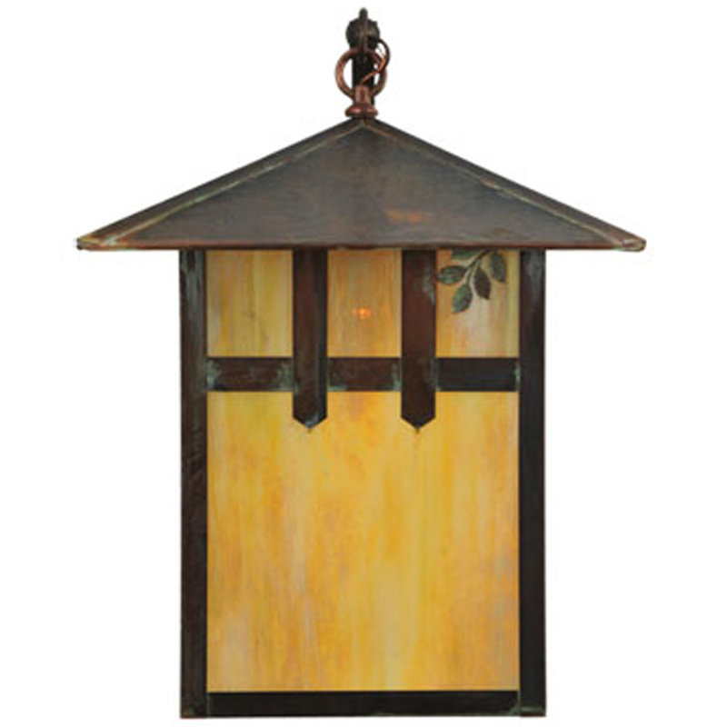 Seneca Double Cross Mission 21" Birchwood Outdoor Wall Lantern