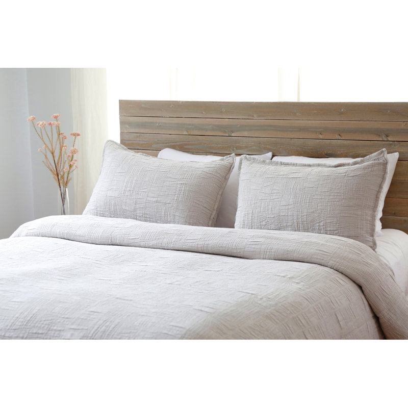 Harbour Geometric Weave Taupe Euro Cotton Sham