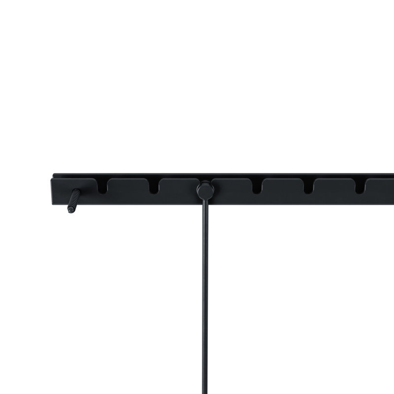 Exhibit Ledge Black Metal 5-Picture Frame Set for Modern Wall Display