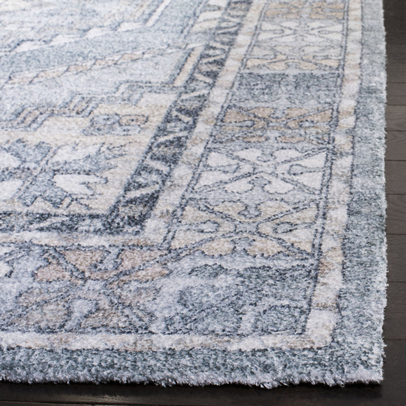 Gray and Ivory Flat Woven Handmade Wool Area Rug, 3' x 5'