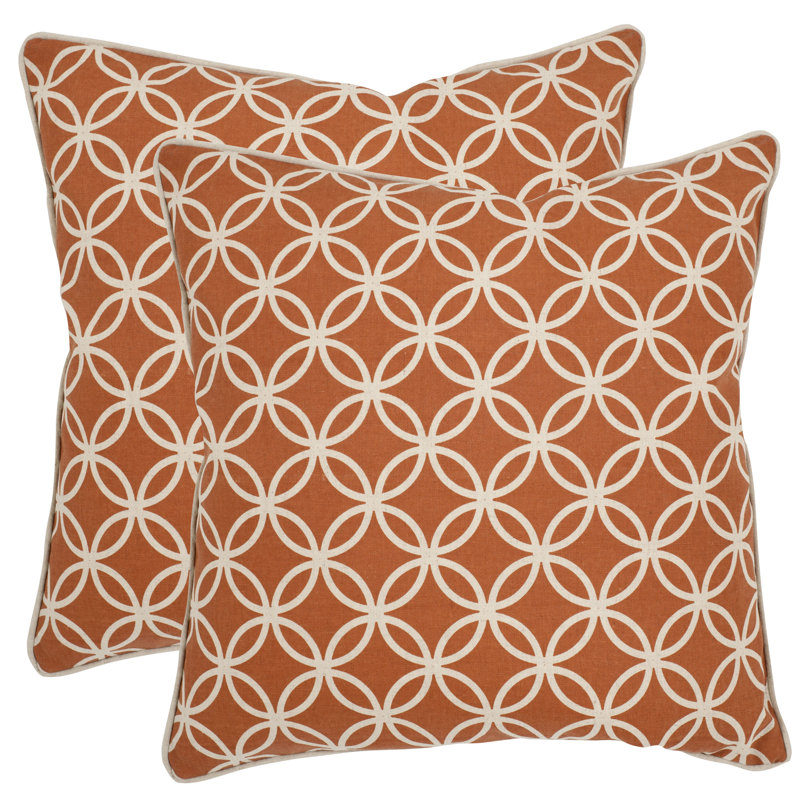 Alice Brown Cotton-Linen Embroidered Throw Pillow Set