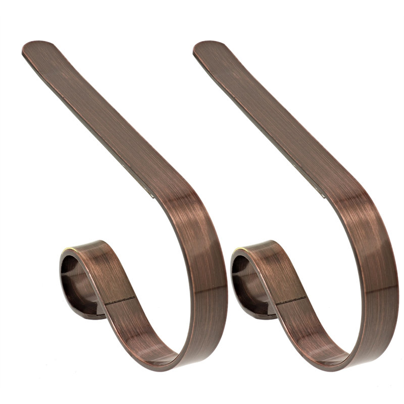 Oil-Rubbed Bronze 2-Pack Metal MantleClip Stocking Holders