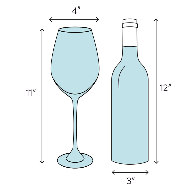 Romanza 24oz Clear Etched Crystal Wine Glass Set