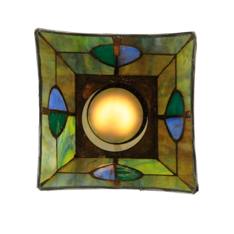 Mackintosh Leaf 5" Brass Mini Pendant for Indoor/Outdoor