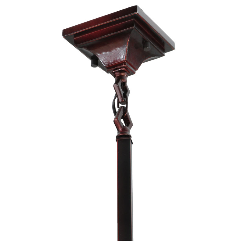 Mackintosh Leaf 5" Bronze & Glass Mini Pendant for Indoor/Outdoor