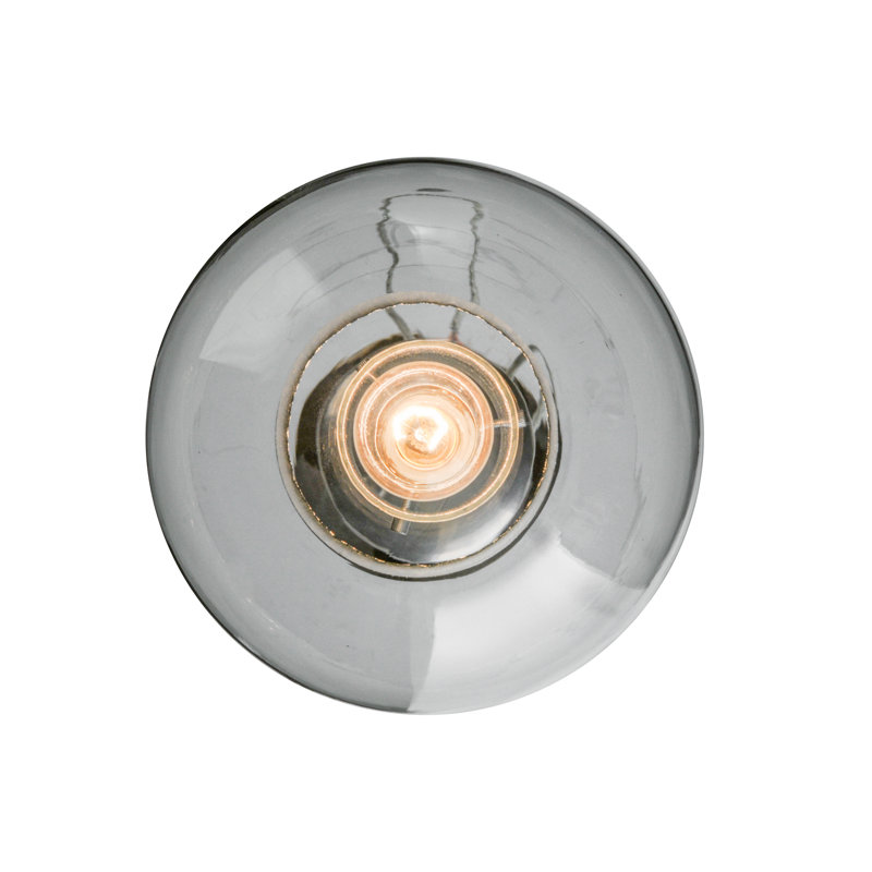 Clear Glass Brushed Nickel Mini Globe Pendant Light