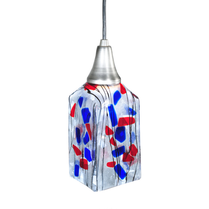 Kayme Brushed Nickel 1-Light Mini Globe Pendant, Energy Star