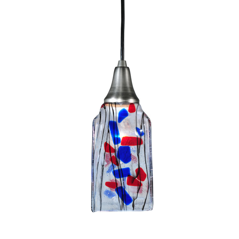 Kayme Brushed Nickel 1-Light Mini Globe Pendant, Energy Star