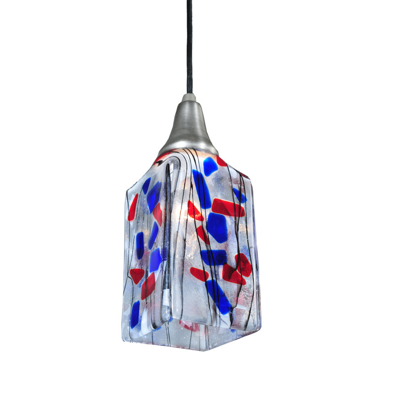 Kayme Brushed Nickel 1-Light Mini Globe Pendant, Energy Star