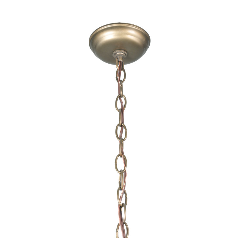 Antique Copper Galloping Horses 2-Light Outdoor Pendant