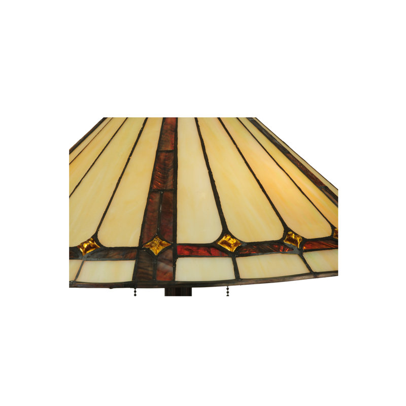 Belvidere 61'' Multicolor Stained Glass Floor Lamp