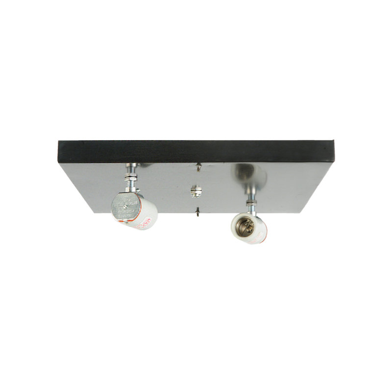 Hyde Park Mission 12" Dual-Light Glass Flush Mount - Brown