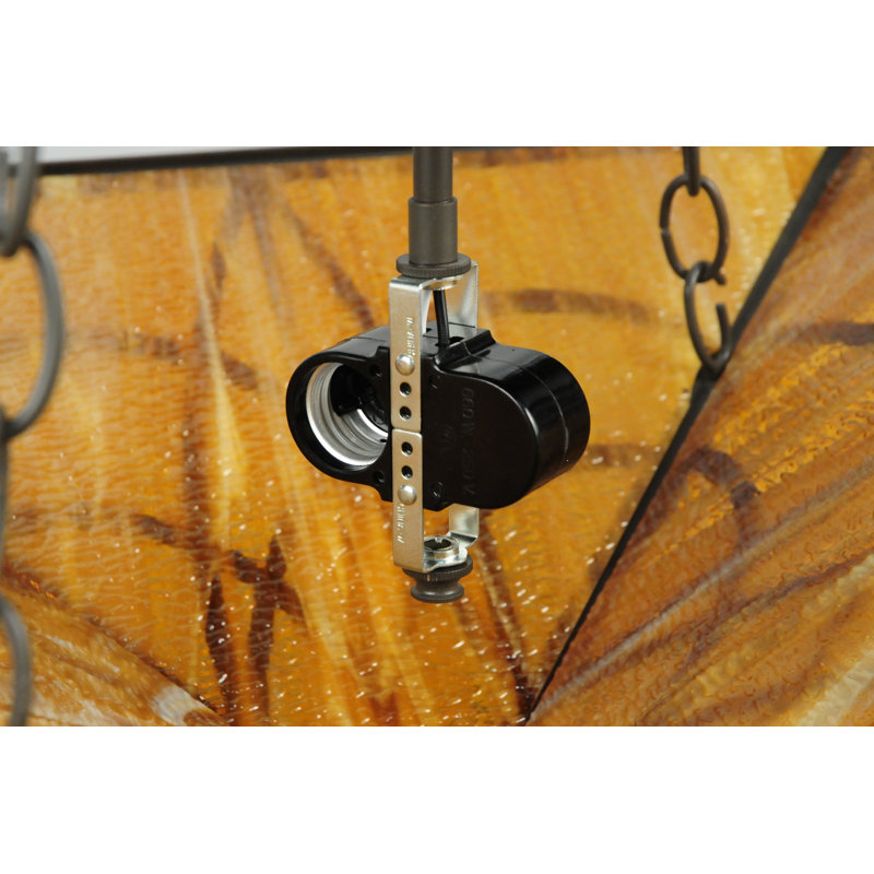 Scottsdale Bronze 2-Light Indoor/Outdoor Glass Flush Mount