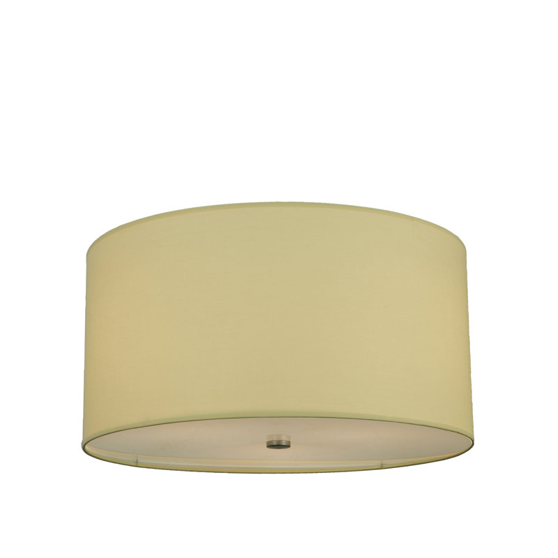 Cilindro Chrome 3-Light Indoor/Outdoor Flush Mount Drum