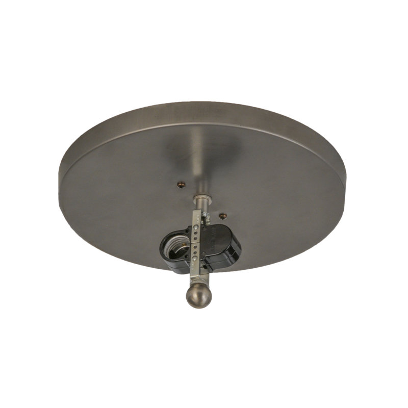 Adirondack Inspired Bear & Forest 2-Light Steel Flush Mount