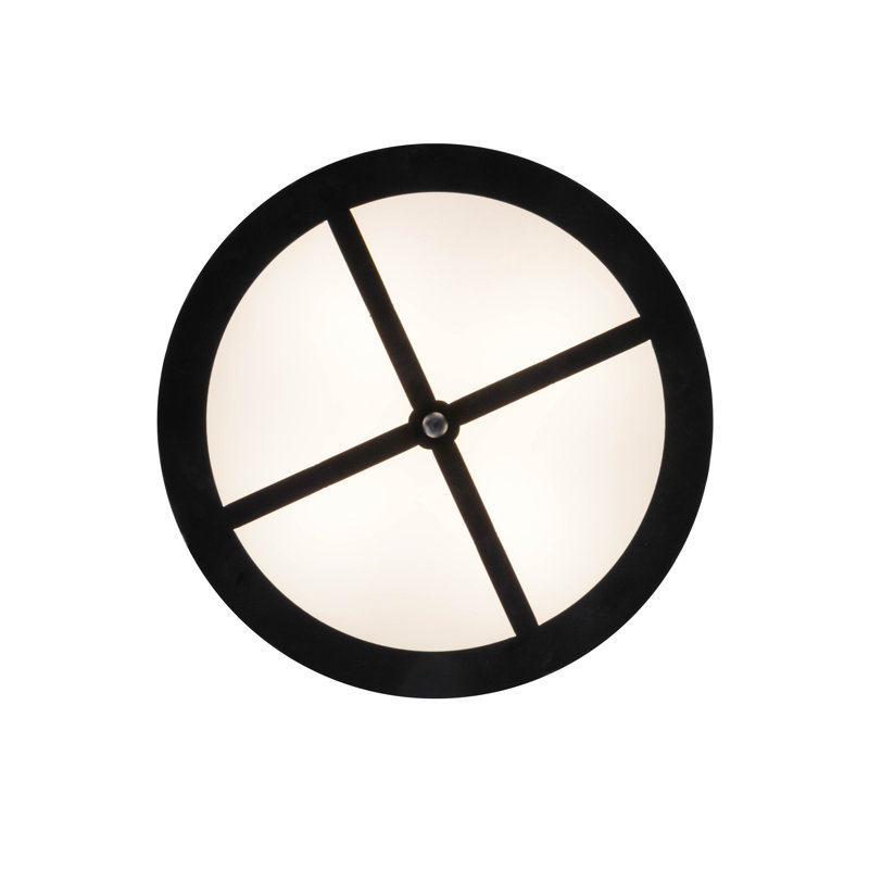 Alpine Skier 22" White Glass Flush Mount Light