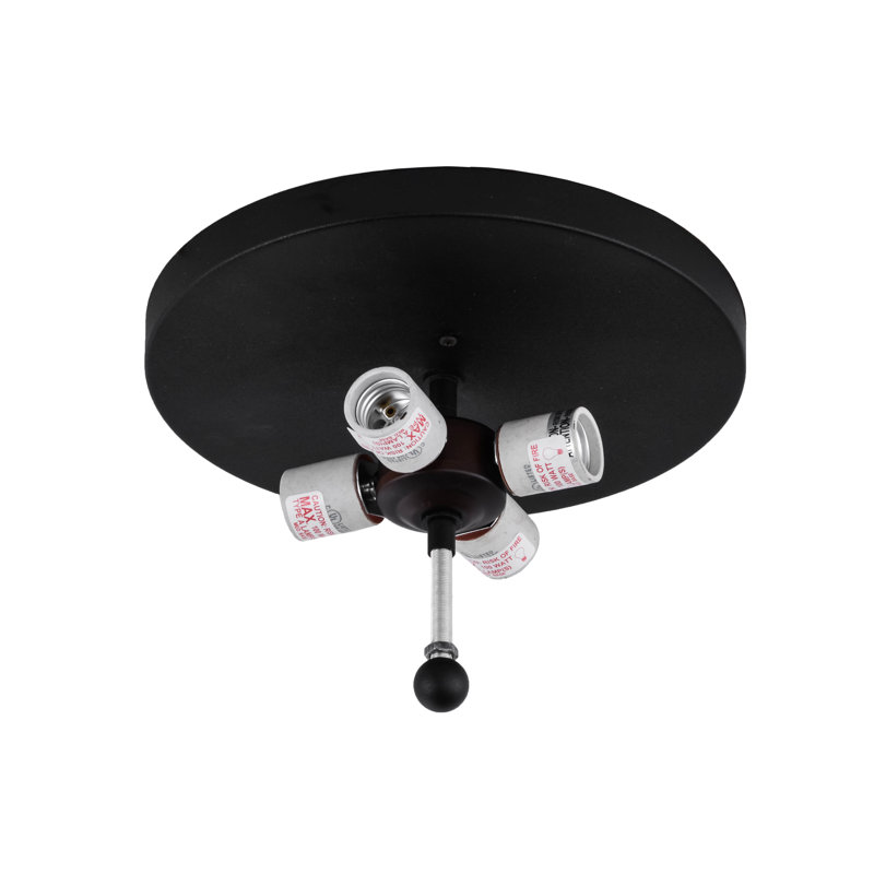 Alpine Skier 22" White Glass Flush Mount Light