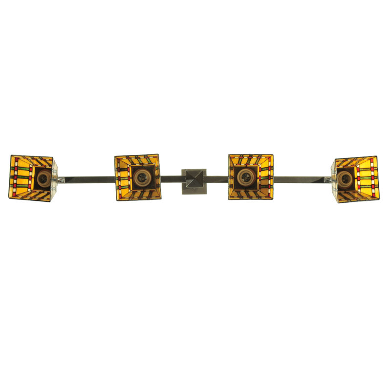 Timeless Bronze 42" LED Island Pendant with Art Glass Shades