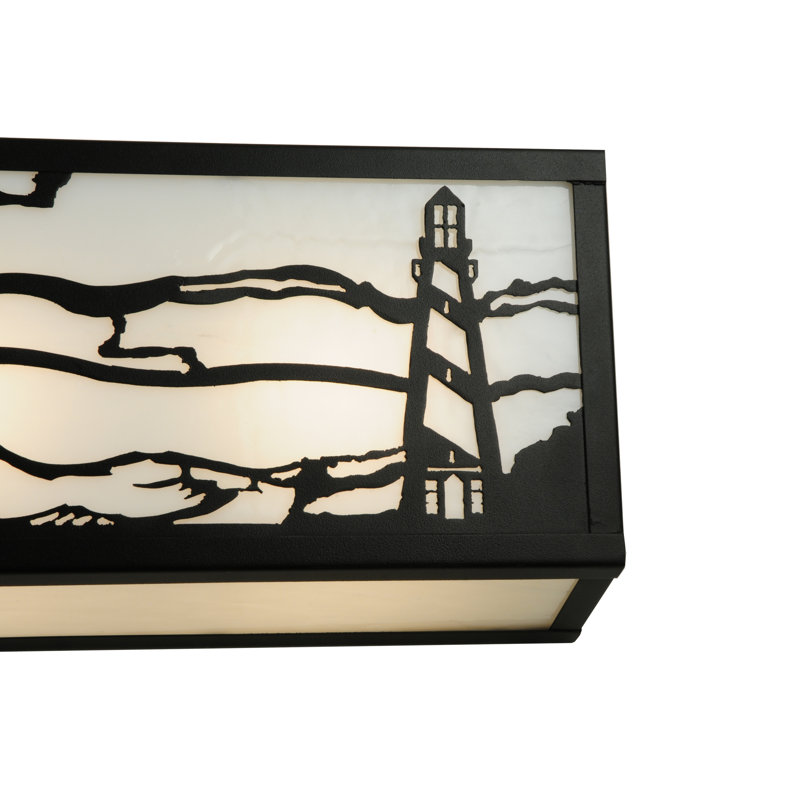 Beacon Sail 4-Light Dimmable Bronze & Black Vanity Bar