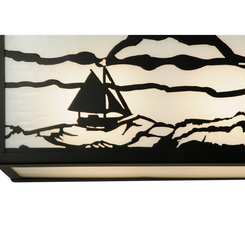 Beacon Sail 4-Light Dimmable Bronze & Black Vanity Bar
