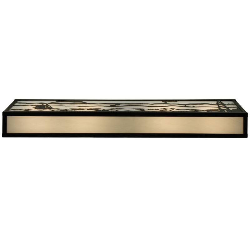 Beacon Sail 4-Light Dimmable Bronze & Black Vanity Bar