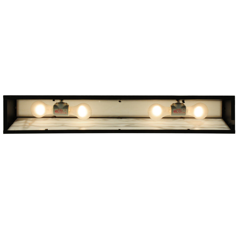 Beacon Sail 4-Light Dimmable Bronze & Black Vanity Bar