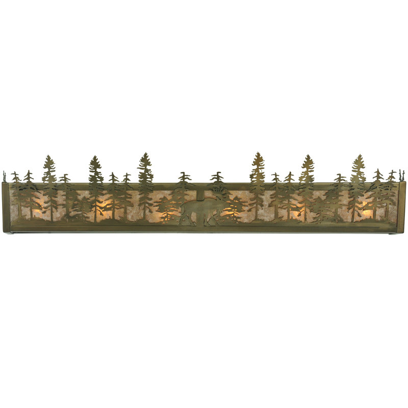 Bronze 6-Light Dimmable Vanity Fixture with Energy Star