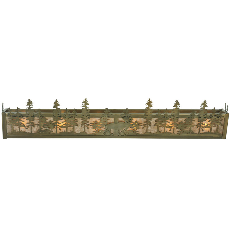 Bronze 6-Light Dimmable Vanity Fixture with Energy Star