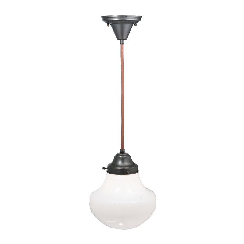 Classic Globe Mini-Pendant Light in Brown Glass
