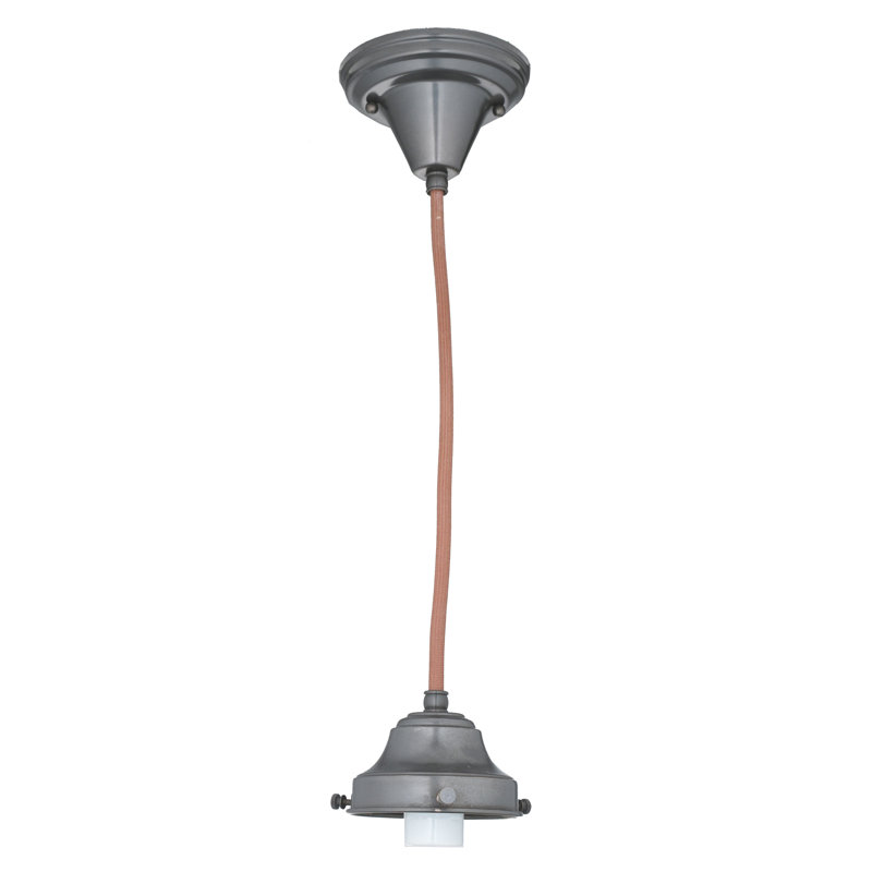 Classic Globe Mini-Pendant Light in Brown Glass