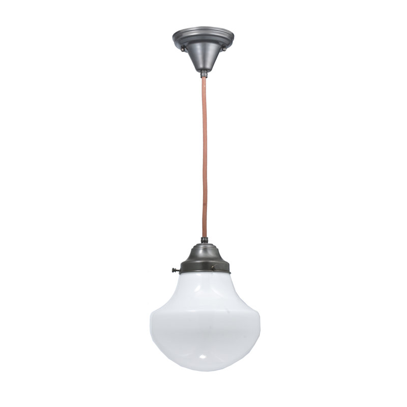 Classic Globe Mini-Pendant Light in Brown Glass
