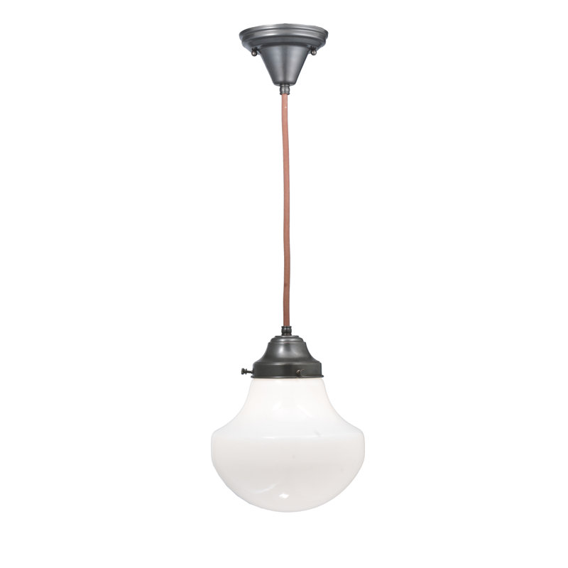 Classic Globe Mini-Pendant Light in Brown Glass