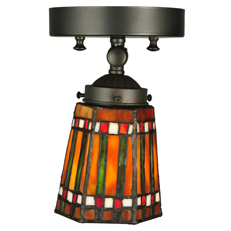 Prairie Corn 1-Light Adjustable Globe Outdoor Sconce with Mahogany Bronze Finish