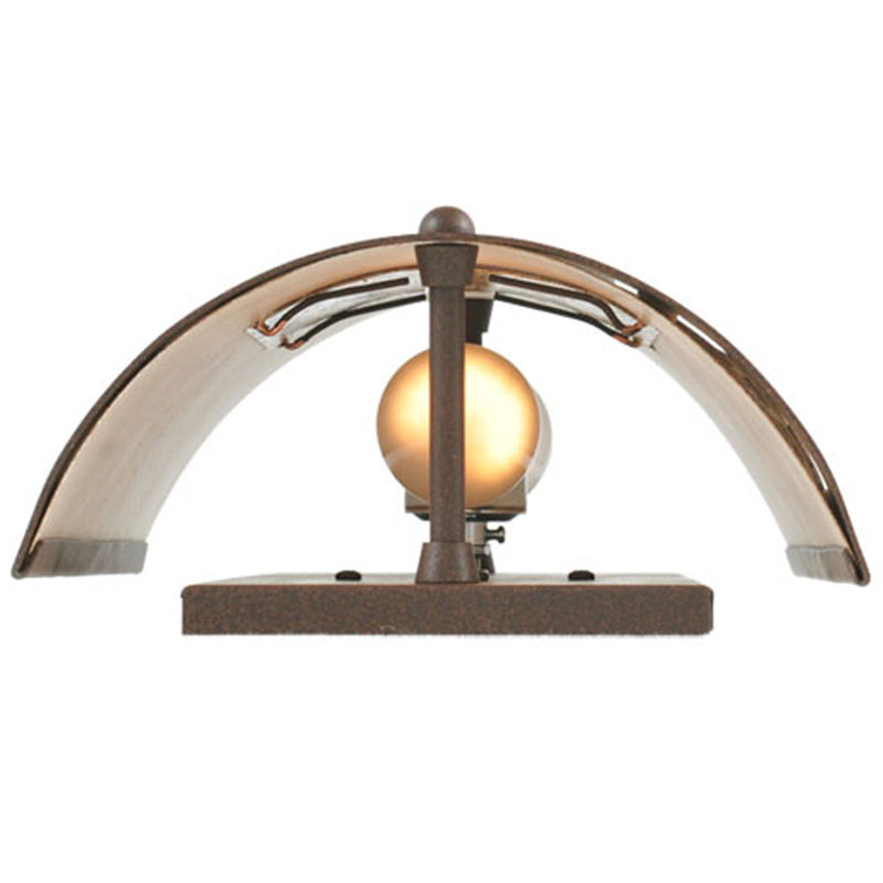 Celtic Harp Amber Mica 2-Light Direct Wired Sconce