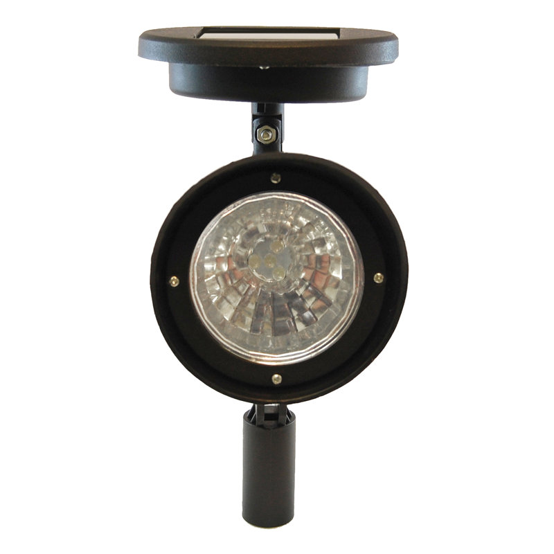 Black Solar Powered Outdoor Spotlights Set of Two