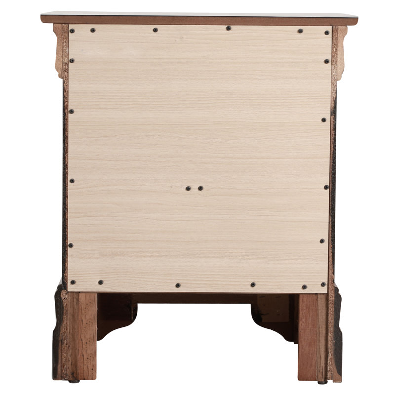 Classic Louis Phillipe Cappuccino 2-Drawer Nightstand