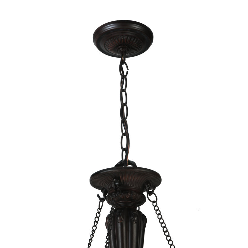 Black Glass 3-Light Indoor/Outdoor Bowl Pendant