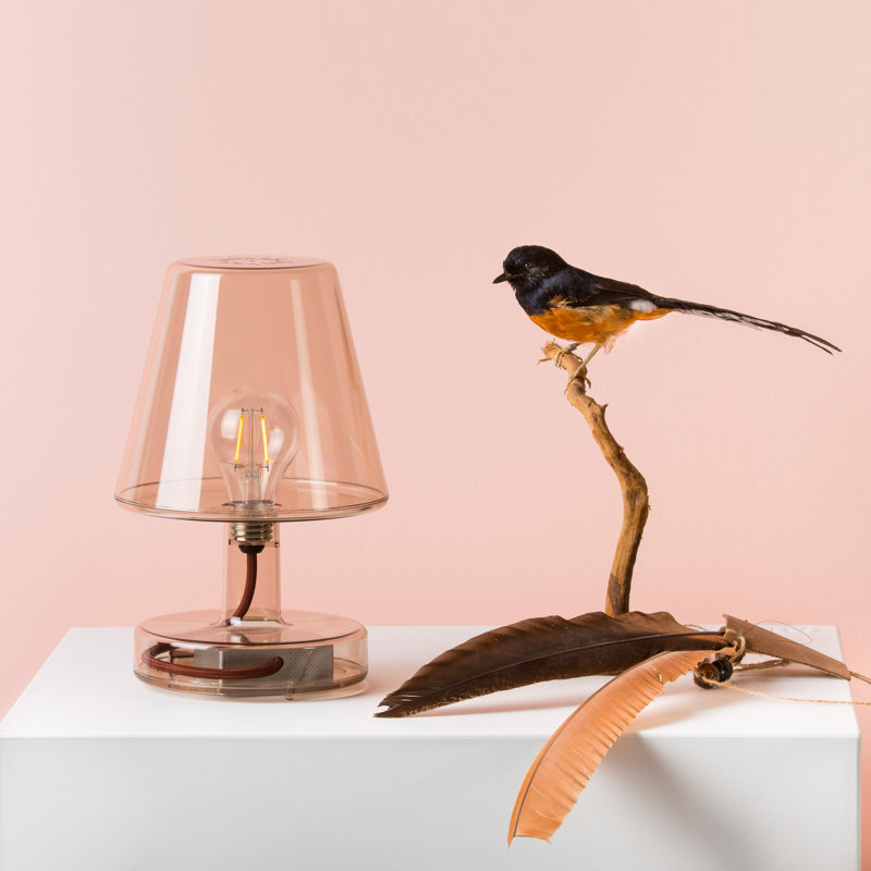Clear Polycarbonate Cordless Outdoor LED Table Lamp