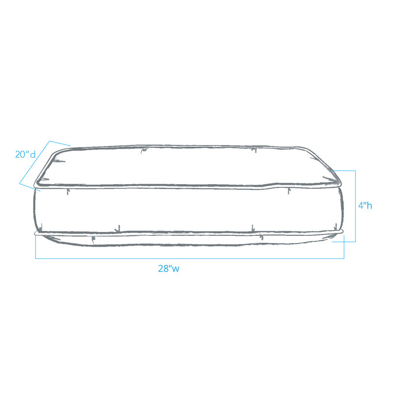 Small Umber Berber Fabric Elevated Pet Bed