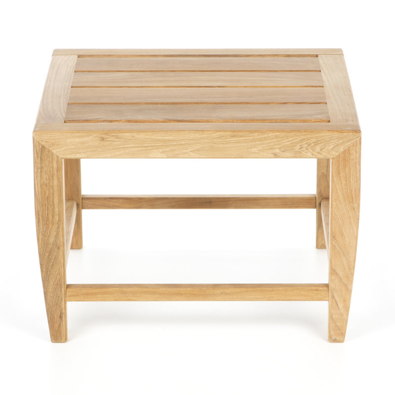 Amalfi 21.5'' Square Teak Outdoor Side Table
