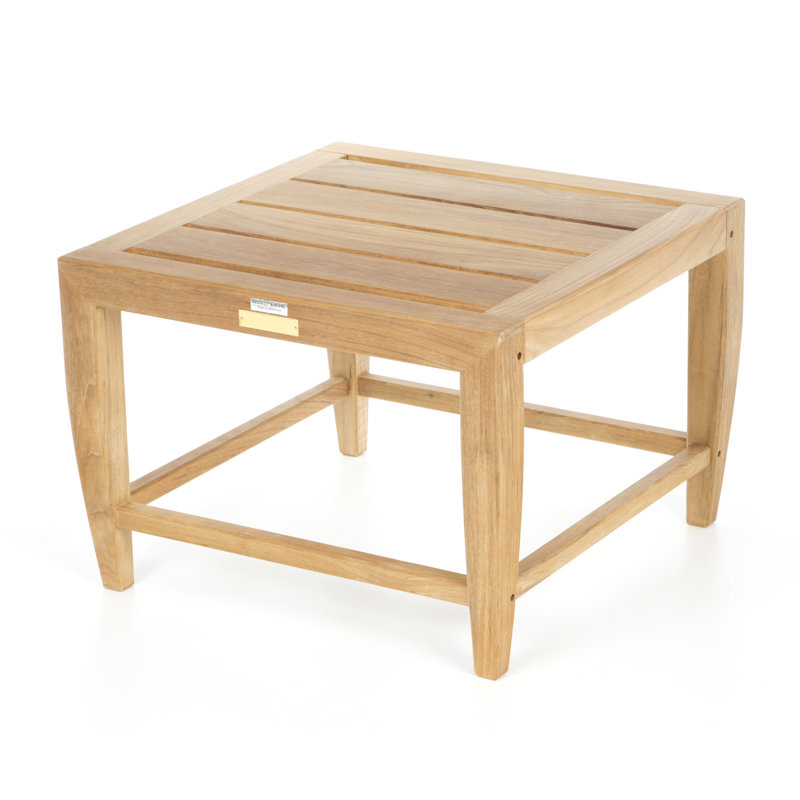 Amalfi 21.5'' Square Teak Outdoor Side Table