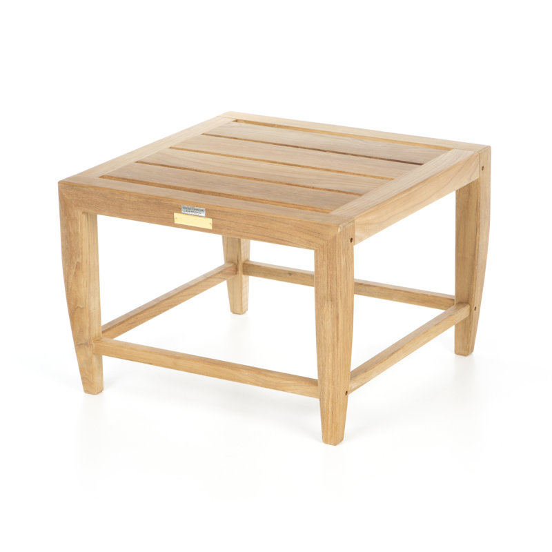 Amalfi 21.5'' Square Teak Outdoor Side Table