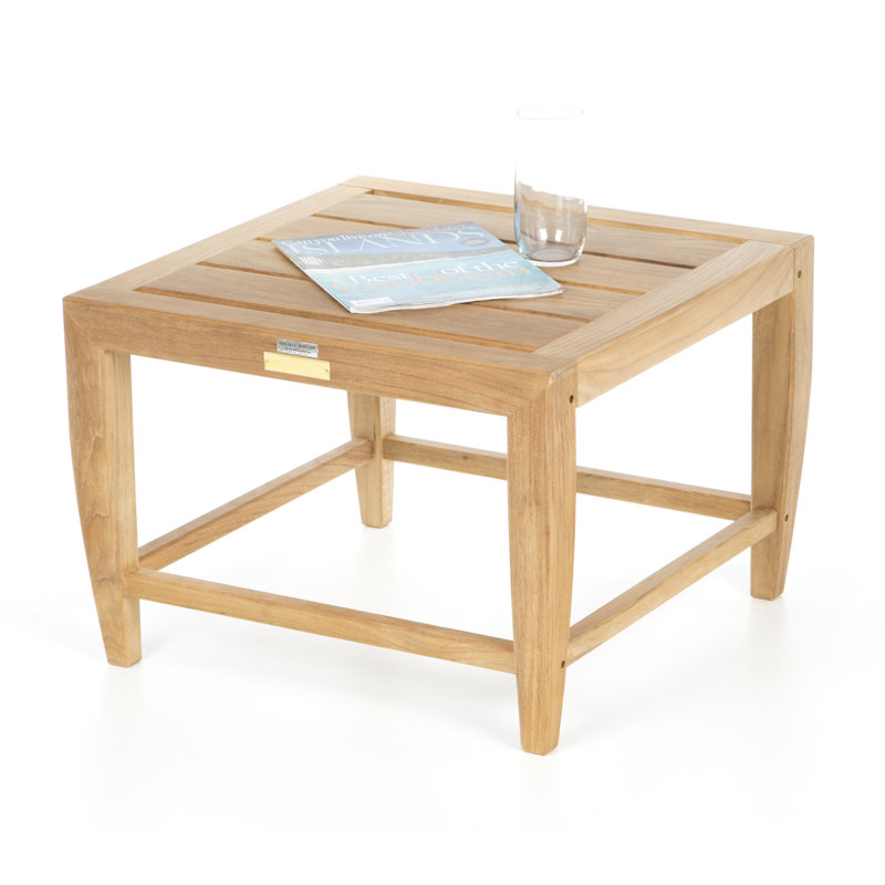 Amalfi 21.5'' Square Teak Outdoor Side Table