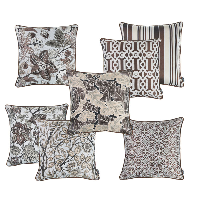 Mallorca Floral Reversible Polyester Pillow Covers, Set of 2