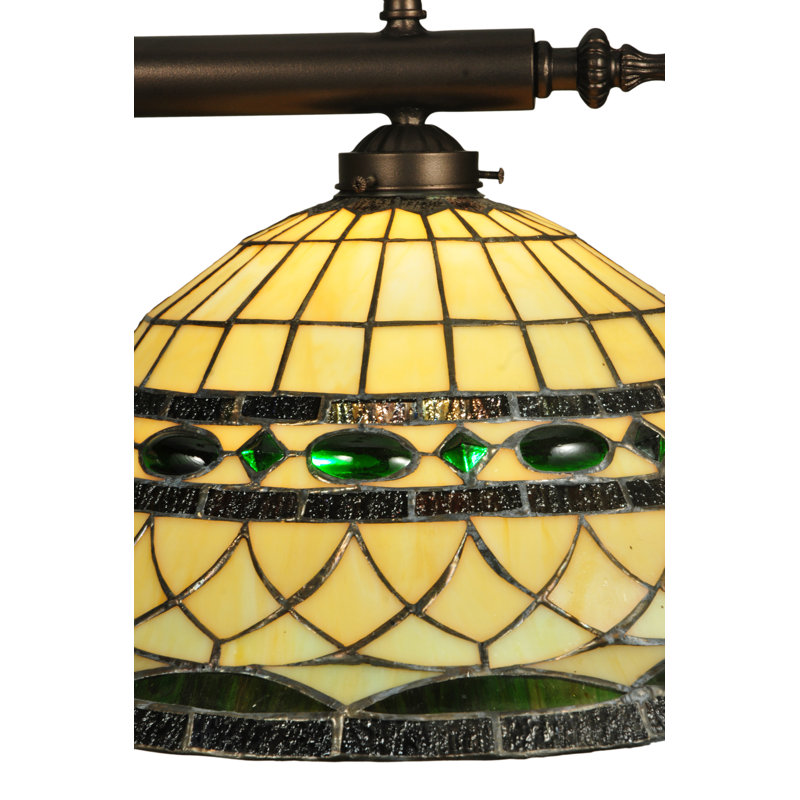 Emerald Jewel 2-Light Mahogany Bronze Island Pendant