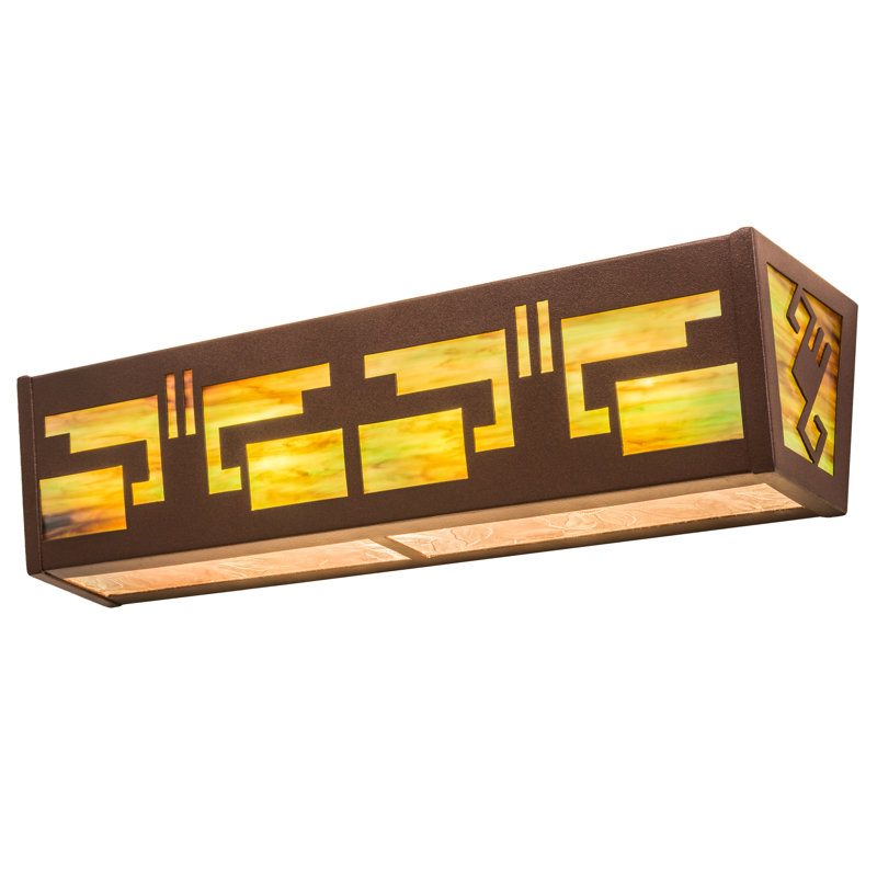 Rustic Southwestern 27" Energy Star Vanity Wall Sconce