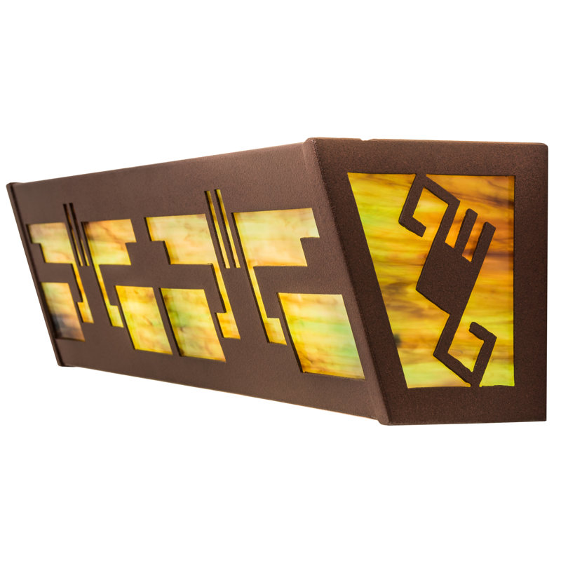 Rustic Southwestern 27" Energy Star Vanity Wall Sconce