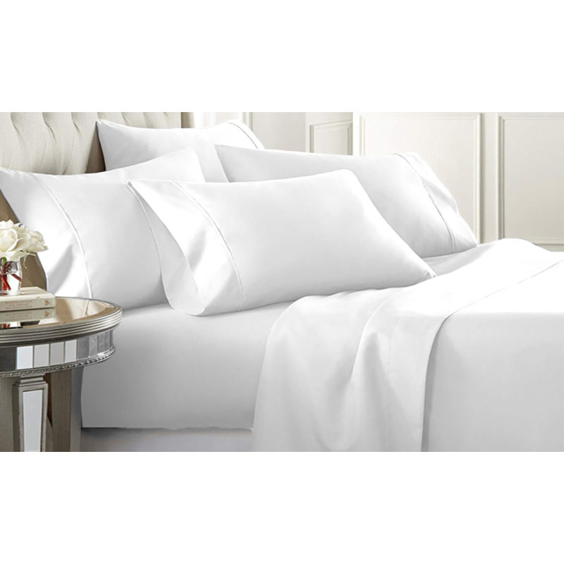 Eggplant Queen Ultra-Soft Microfiber 6-Piece Sheet Set